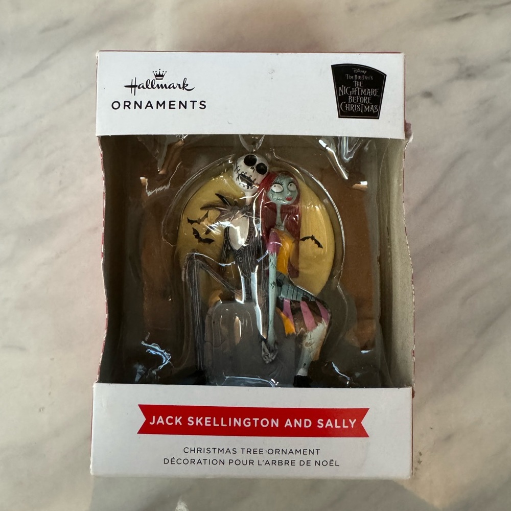 Hallmark Disney The Nightmare Before Christmas Jack Skellington Sally Ornament